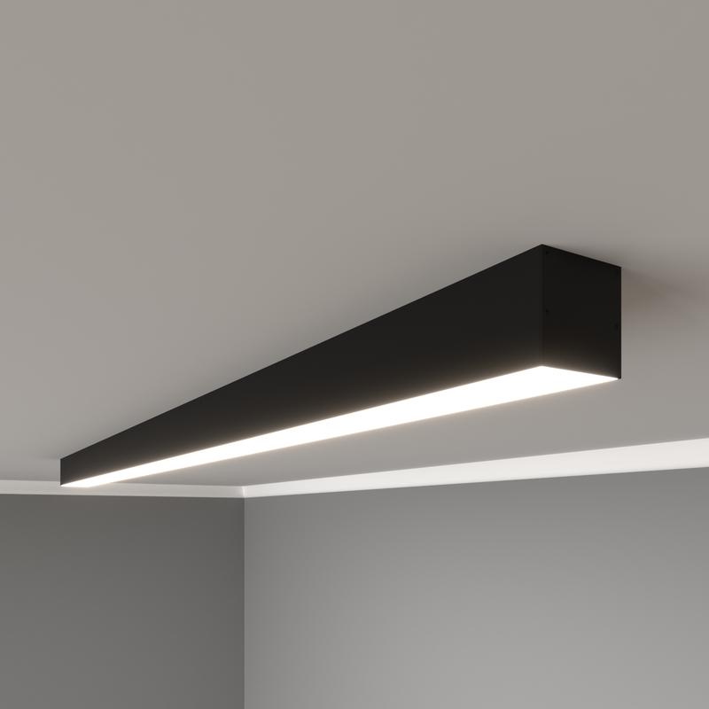 Светильник светодиодный RVE-PLS5050-500-N 15Вт 4000К 500х50х50мм линейный накладной RAL9006 муар сер. RVElektro RVE00018611