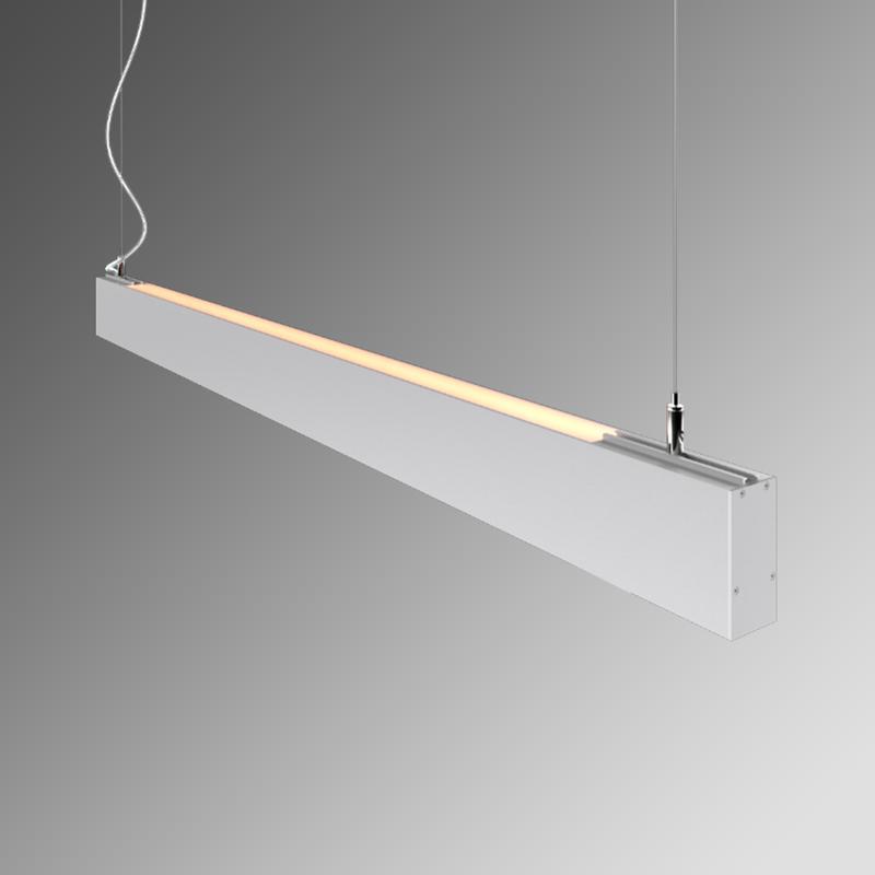 Светильник светодиодный RVE-PLS3775-UPDOWN-1210-P 65Вт 4000К 1210х37х75мм линейный подвесной RAL9006 муар сер. RVElektro RVE00018558