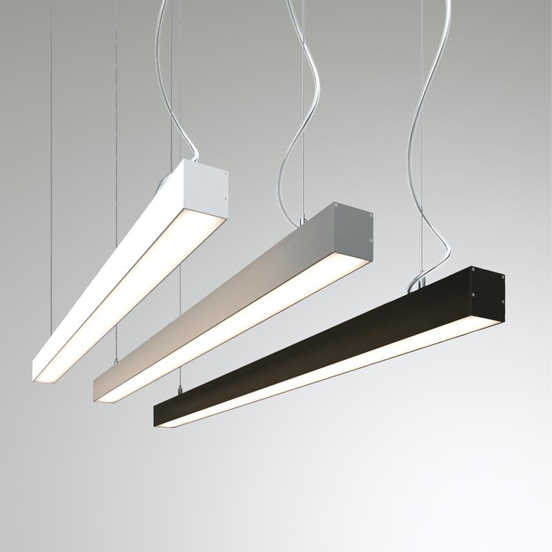 Светильник светодиодный RVE-PLS5050-1460-P 39Вт 4000К 1460х50х50мм линейный подвесной RAL9006 муар сер. RVElektro RVE00018609