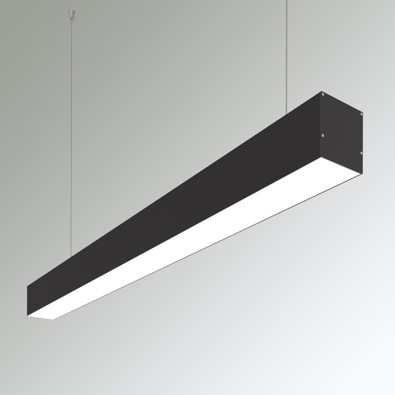 Светильник светодиодный RVE-PLS6070-500-P 26Вт 4000К 500х60х70мм линейный подвесной RAL9006 муар сер. RVElektro RVE00018624
