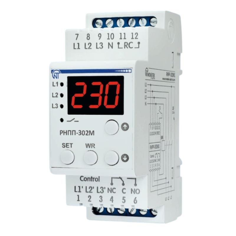 Реле напряжения трехфазное РНПП-302М НовАтек-Электро 3425600302-М