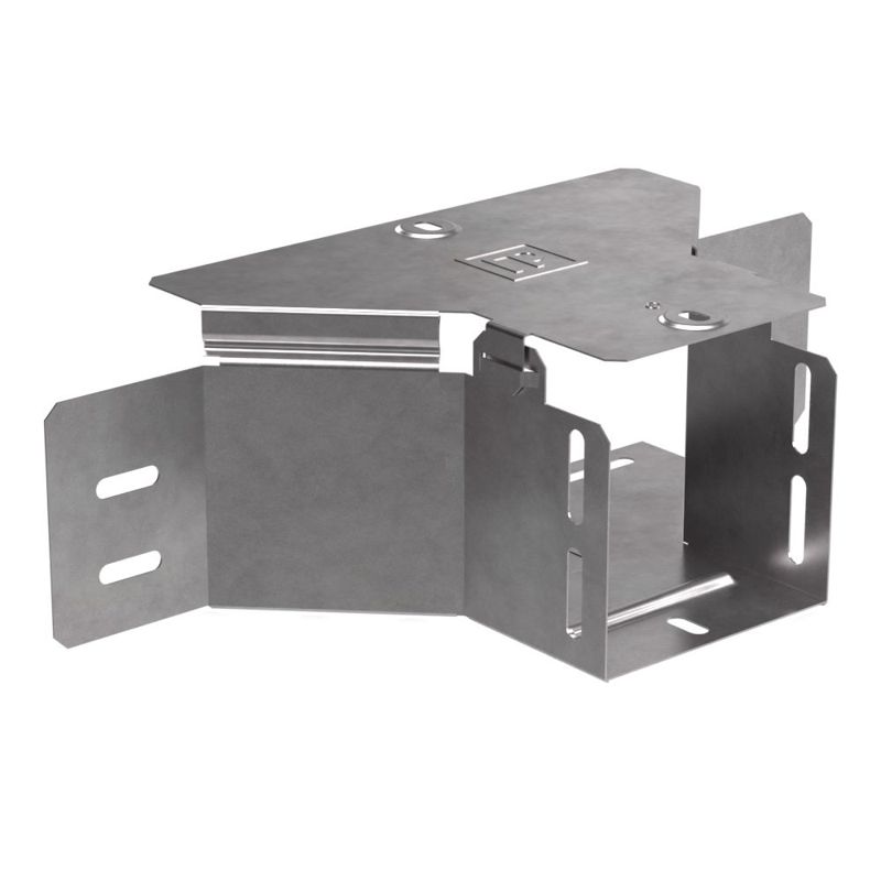 Ответвитель для лотка горизонтальный 100х100 с крышкой Стандарт Промрукав PR16.1175