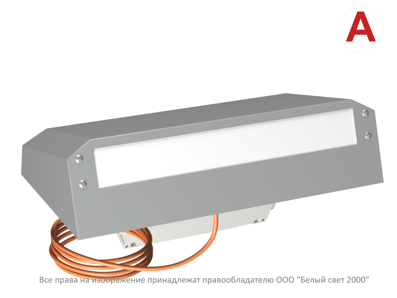 Светильник BS-CUSTOS-10-L2-LED V01 4000К Gray (-60) аварийный сер. Белый свет a32409