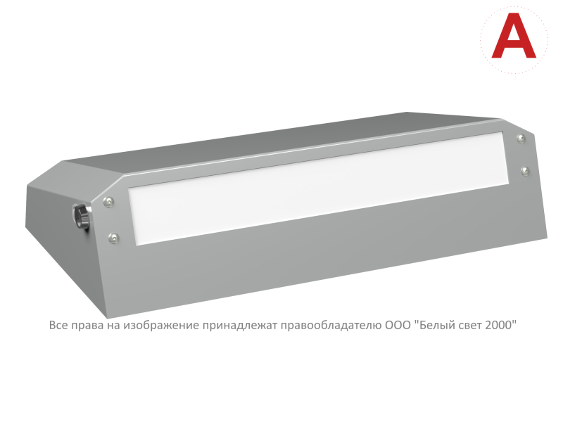 Светильник BS-CUSTOS-51-L1-INEXI3-AUTOTEST 4000К Gray аварийный сер. Белый свет a32369