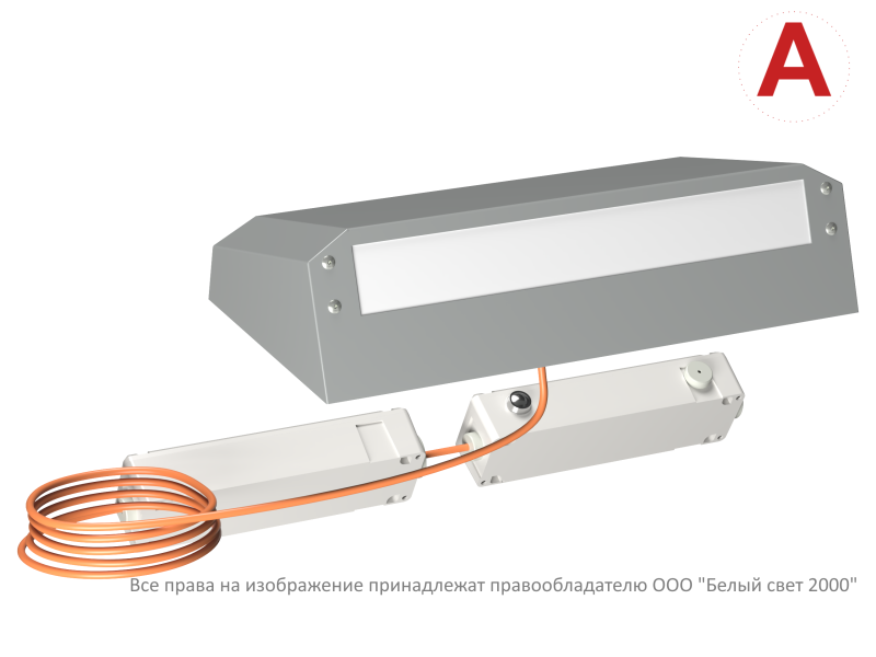 Светильник BS-CUSTOS-51-L1-INEXI3-AUTOTEST 4000К Gray (-60) аварийный сер. Белый свет a32375
