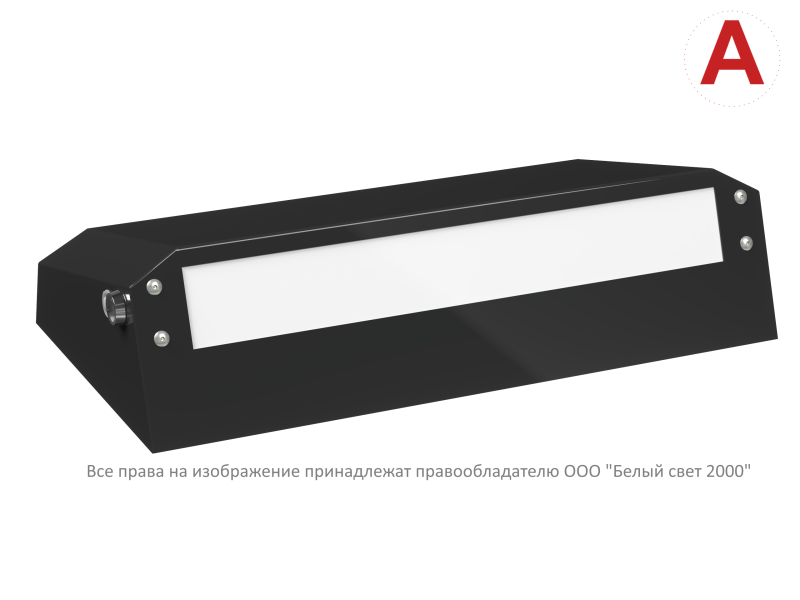 Светильник BS-CUSTOS-53-L1-INEXI3-AUTOTEST 4000К Black аварийный черн. Белый свет a32373