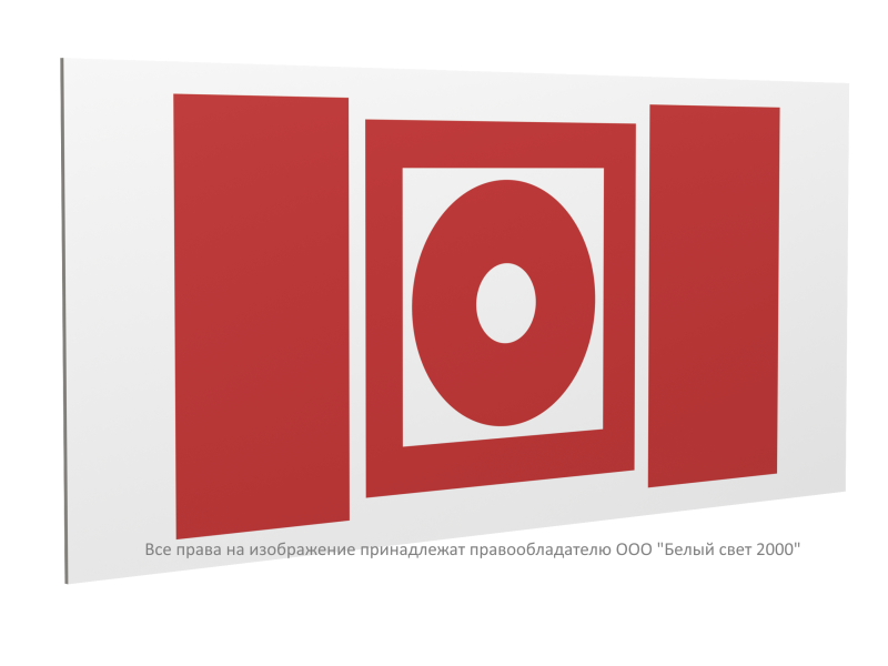 Знак безопасности PP-36162.F10 "Кнопка включения установок пожарной автоматики" Белый свет a20776