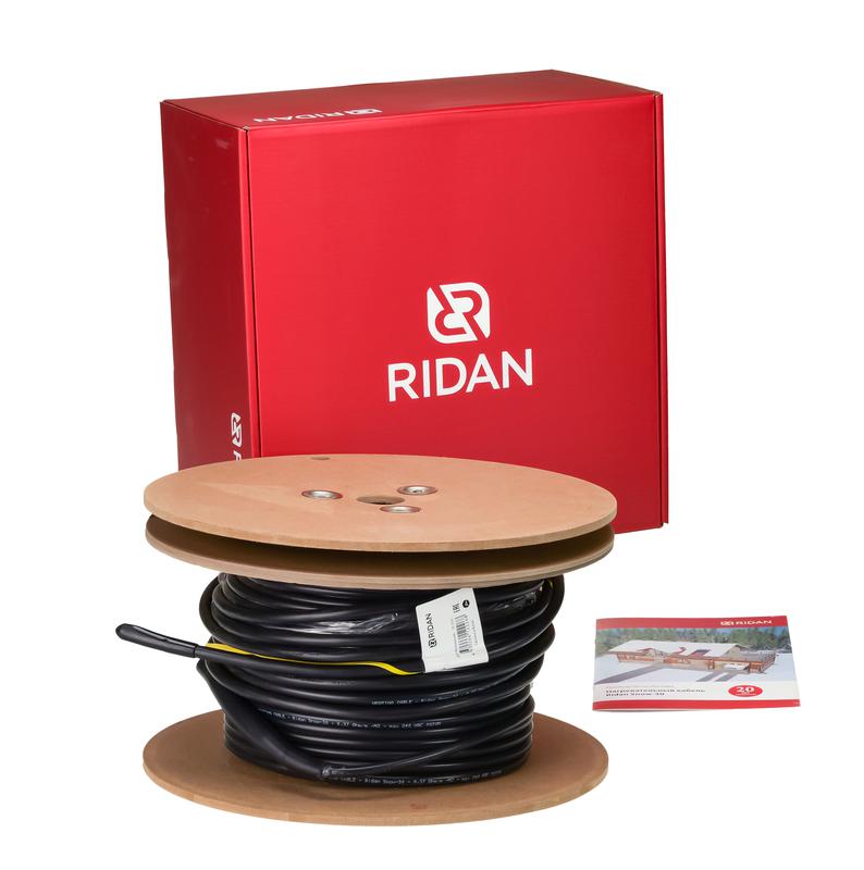 Кабель нагревательный саморег. двухжил. Snow-30T 300Вт 230В (дл.10м) Ридан 21RT0630R