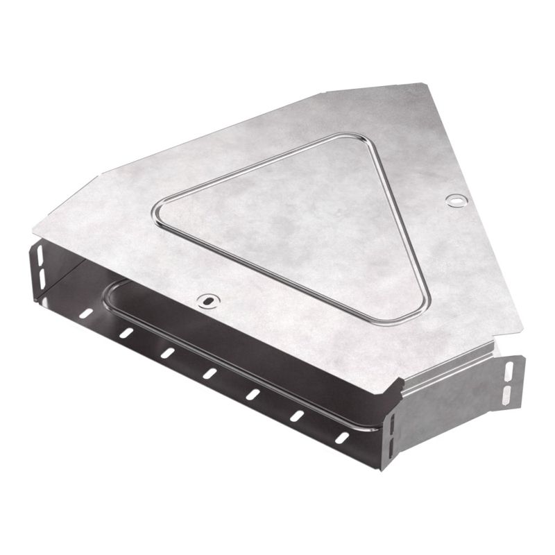 Угол горизонтальный 45 град. 400х80 0.8мм Стандарт с крышкой Промрукав PR16.0614