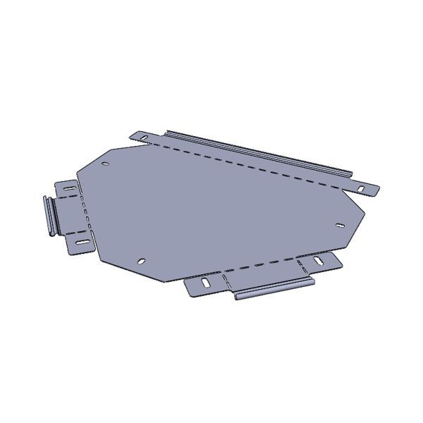Ответвитель Т-образ. 100x200мм плоский EKF t10020007-FL