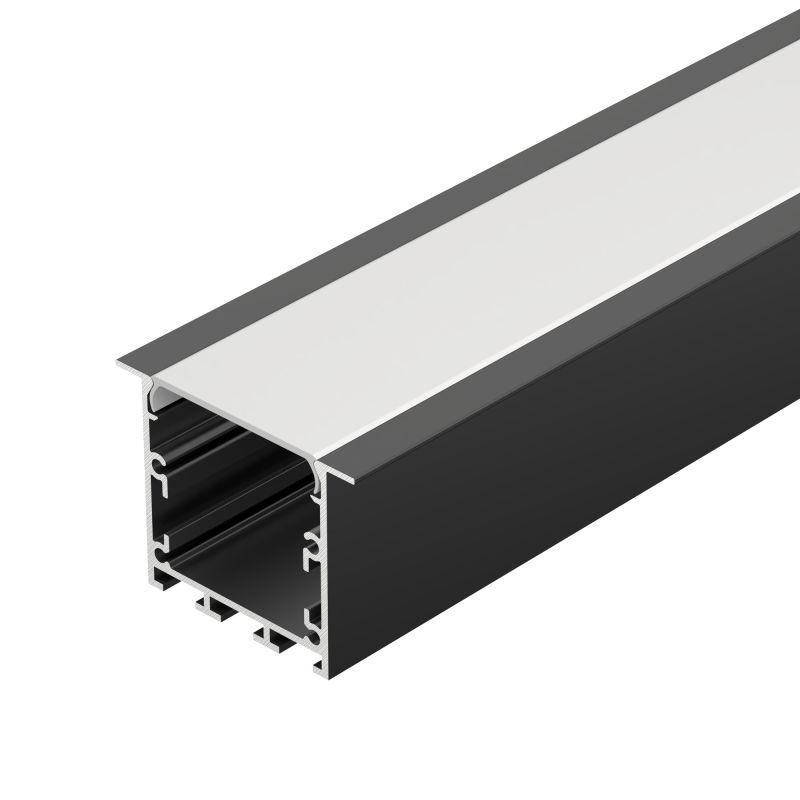 Профиль LINIA49-F-M-2000 BLACK L2000 алюм. Arlight 057040