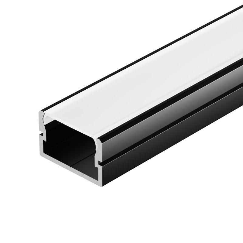 Профиль SILER-2000 ANOD BLACK L2000 алюм. Arlight 058960