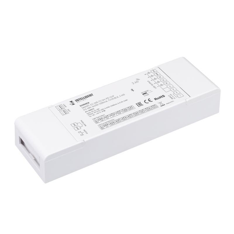Диммер SMART-CC-205-72-SH-PD-SUF 12-48В 5х350-1200мА TUYA BLE 2.4G IP20 пластик INTELLIGENT ARLIGHT 038213