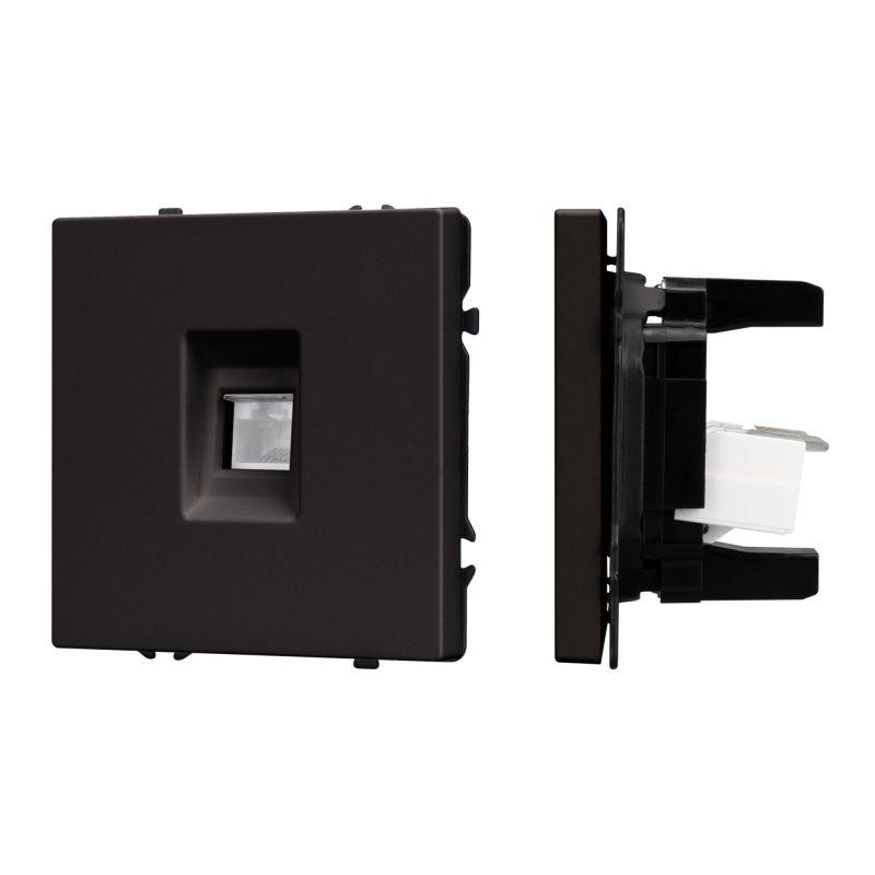 Розетка компьютерная SCT-NOBE-MPC1-SFPL-BK RJ45 кат.6 механизм Arlight 054305