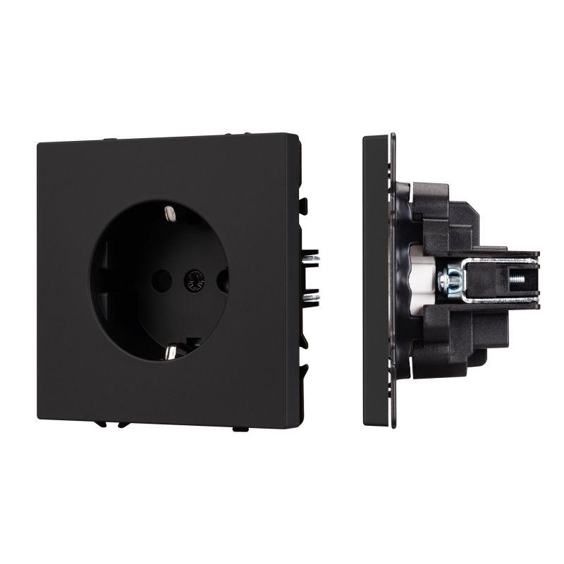 Розетка SCT-NOBE-MEU1-SFPL-BK 16А 230В механизм Arlight 054277