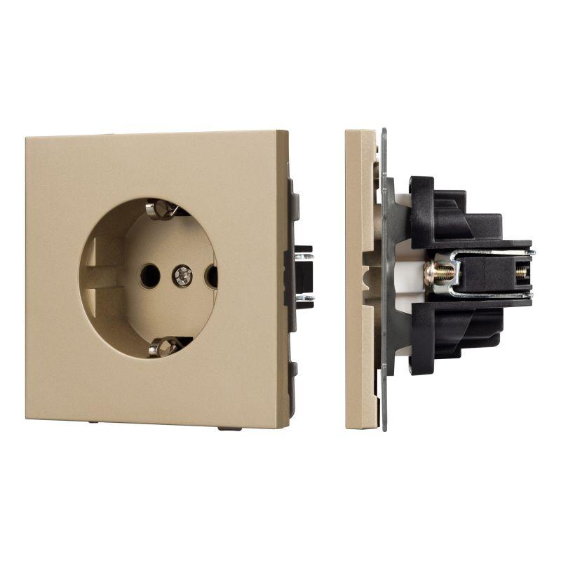 Розетка SCT-TENDO-MEU1-SFPL-GD 16А 230В механизм Arlight 054639