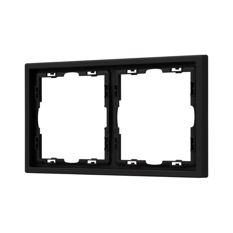 Рамка 2-м FRM-NOBE-SFPL-2-BK пластик. черн. Arlight 054216