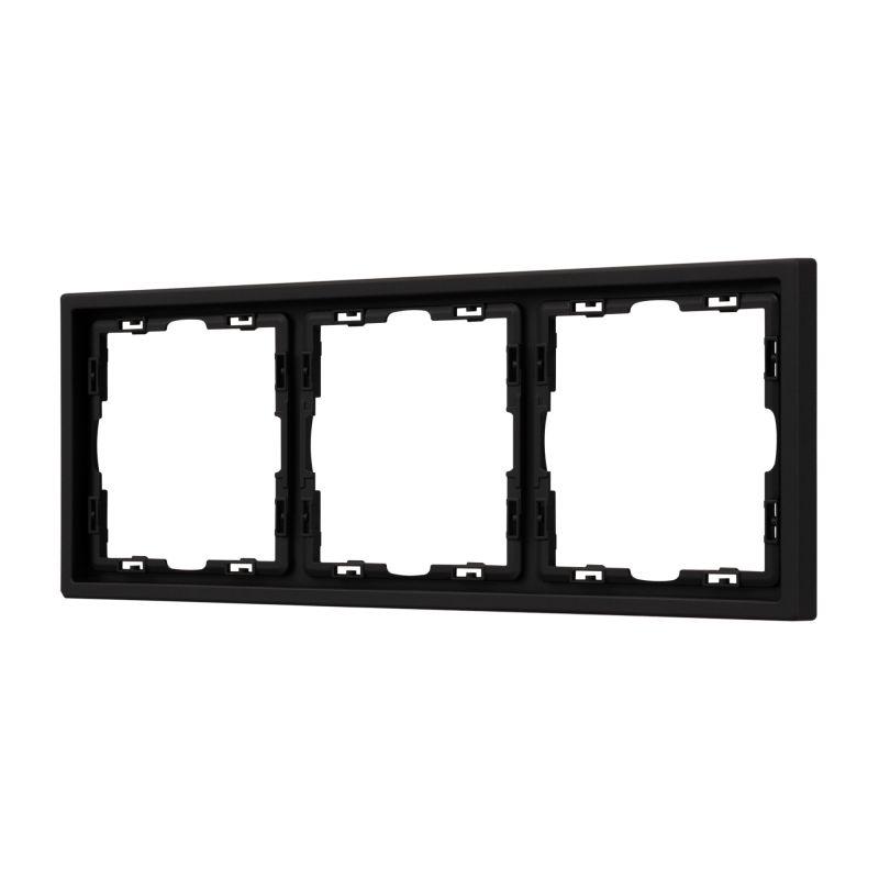 Рамка 3-м FRM-NOBE-SFPL-3-BK пластик. черн. Arlight 054220