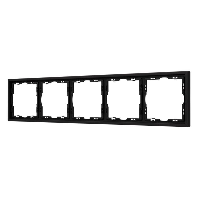Рамка 5-м FRM-NOBE-SFPL-5-BK пластик. черн. Arlight 054228