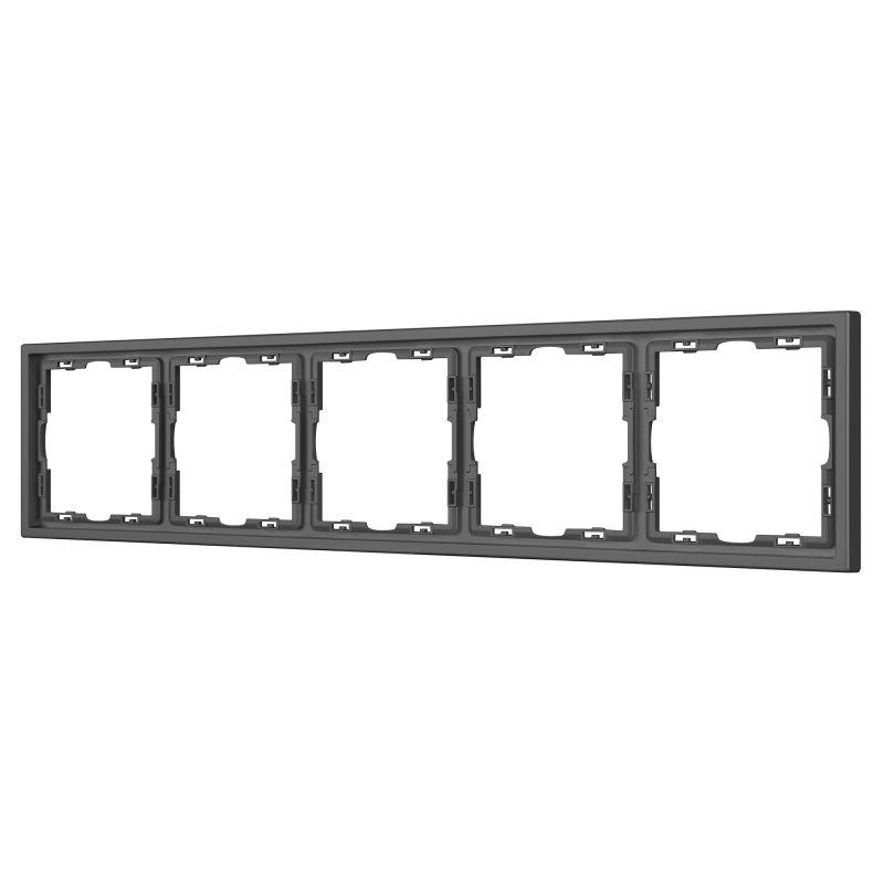 Рамка 5-м FRM-NOBE-SFPL-5-GR пластик. сер. Arlight 054230