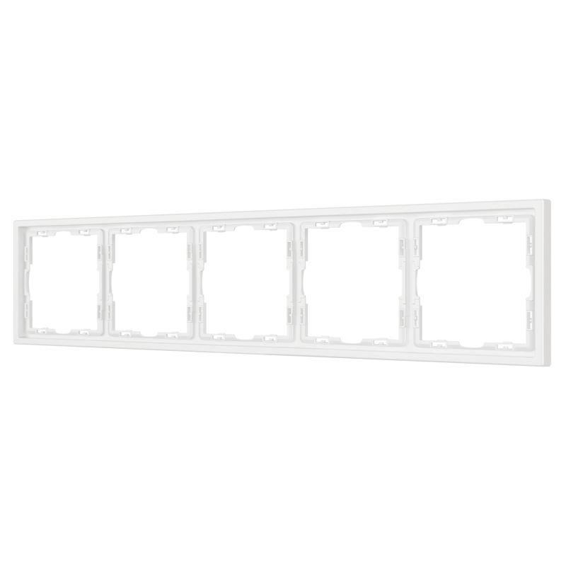 Рамка 5-м FRM-NOBE-SFPL-5-WH пластик. бел. Arlight 054227
