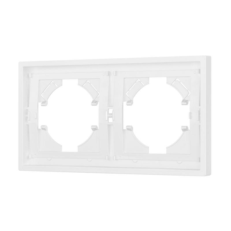 Рамка 2-м FRM-TENDO-PL-2-WH пластик. бел. Arlight 053839