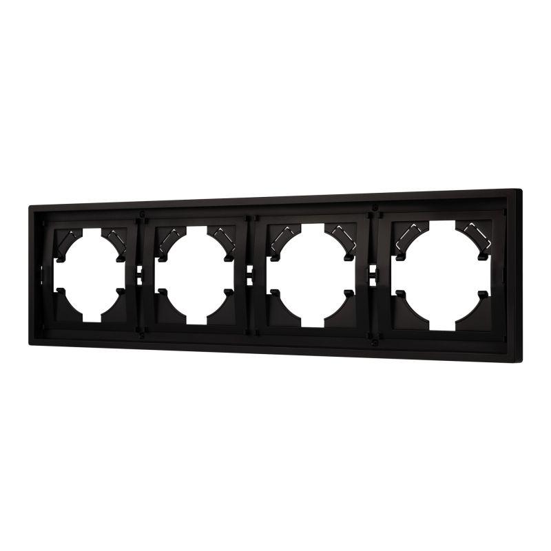 Рамка 4-м FRM-TENDO-PL-4-BK пластик. черн. Arlight 053848