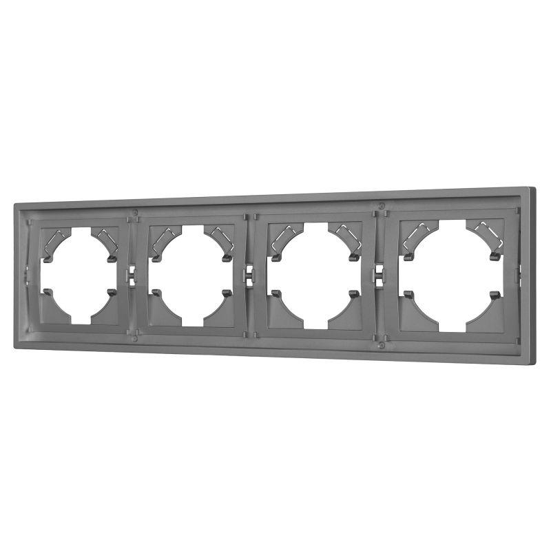 Рамка 4-м FRM-TENDO-PL-4-GR пластик. сер. Arlight 053849