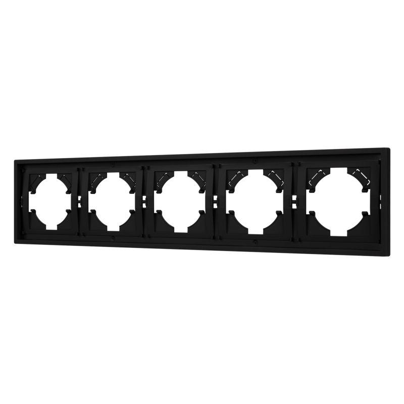 Рамка 5-м FRM-TENDO-SFPL-5-BK пластик. черн. Arlight 054657