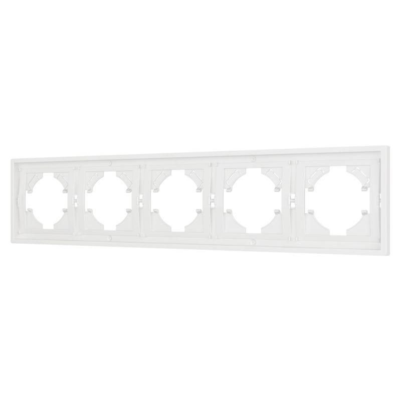 Рамка 5-м FRM-TENDO-SFPL-5-WH пластик. бел. Arlight 054660