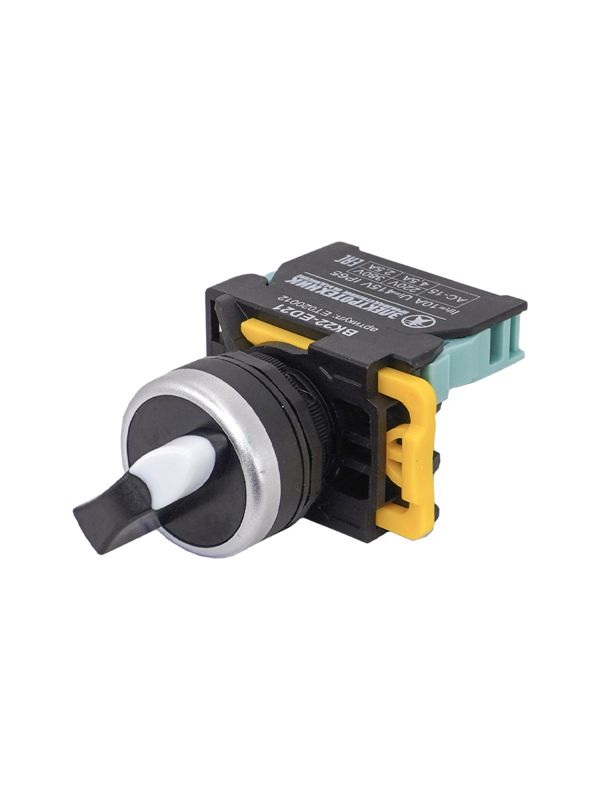 Переключатель ВК22-ED21 1НО на 2 положения с фиксацией I-O стандартная рукоятка d22мм IP65 Электротехник ET020012