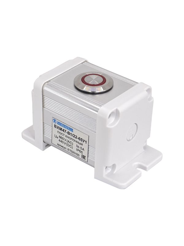 Пост управления BXM47-B1/22-65У1 1 цилиндрическая кнопка 1C1NO1NC красн. Электротехник ET020100