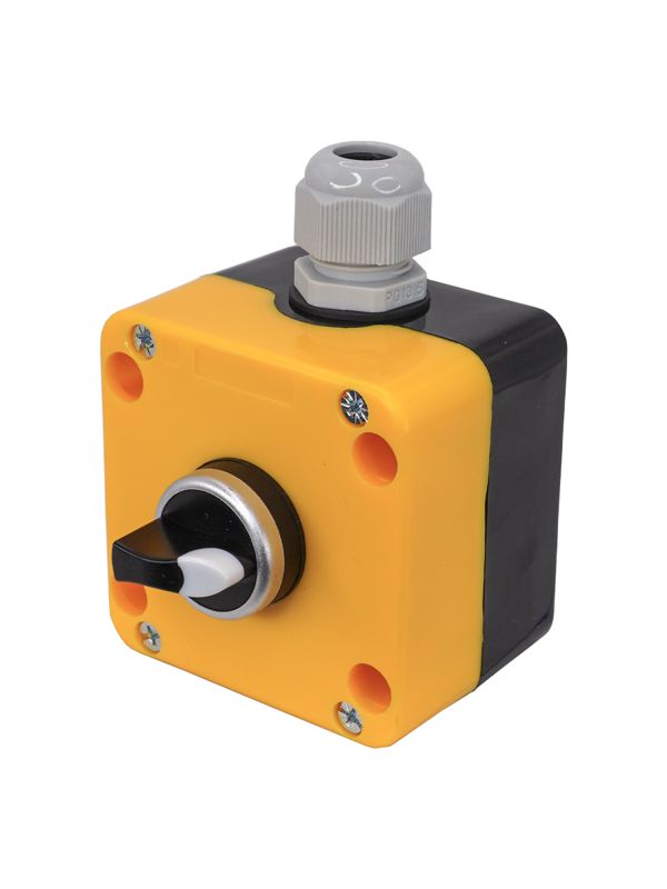 Пост управления ПКУ-22-1333-65У1 1 переключатель на три положения с фиксацией НО+НО IP65 Электротехник ET014865