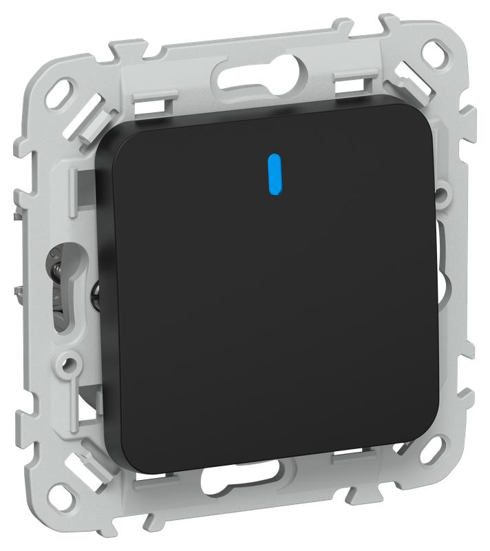 Выключатель 1-кл. СП FLITE ВС11-1-1-ФлЧ 10А с индикацией механизм черн. IEK FI-V10-1-10-1-K02