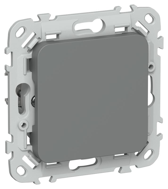 Заглушка СП FLITE ЗГ-ФлМА с суппортом механизм мокрый асфальт IEK FI-PL10-K80