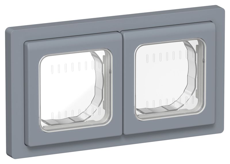 Рамка 2-м СП FLITE Рпро-2-55-ФлМ IP55 маренго IEK FI-M20-32-55-K35