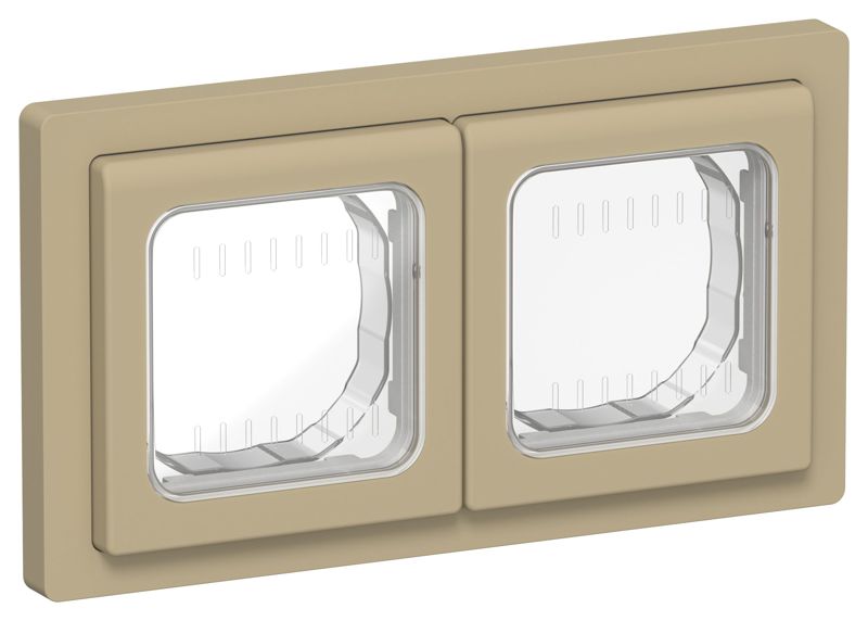 Рамка 2-м СП FLITE Рпро-2-55-ФлХ IP55 хаки IEK FI-M20-32-55-K59