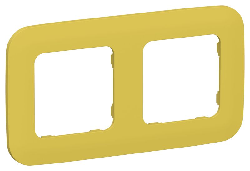 Рамка 2-м СП FLITE РУ-2-А-ФлЖК желт. карри IEK FI-M22-31-20-K44