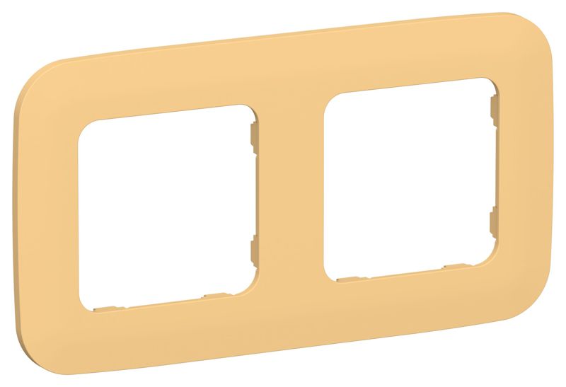 Рамка 2-м СП FLITE РУ-2-А-ФлЗ золотарник IEK FI-M22-31-20-K90