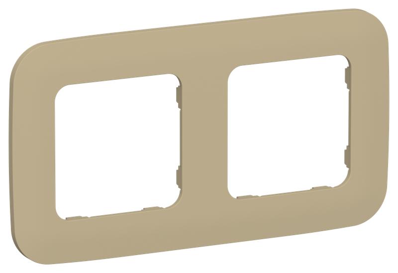 Рамка 2-м СП FLITE РУ-2-А-ФлХ хаки IEK FI-M22-31-20-K59