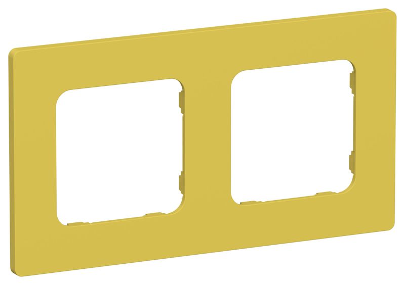 Рамка 2-м СП FLITE РУ-2-К-ФлЖК желт. карри IEK FI-M22-32-20-K44