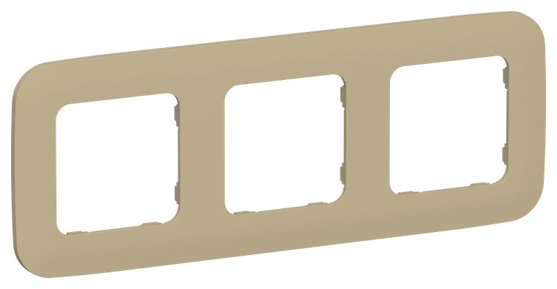 Рамка 3-м СП FLITE РУ-3-А-ФлХ хаки IEK FI-M32-31-20-K59