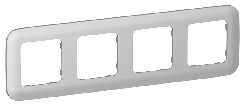 Рамка 4-м СП FLITE РУ-4-А-ФлА алюм. IEK FI-M42-31-20-K47