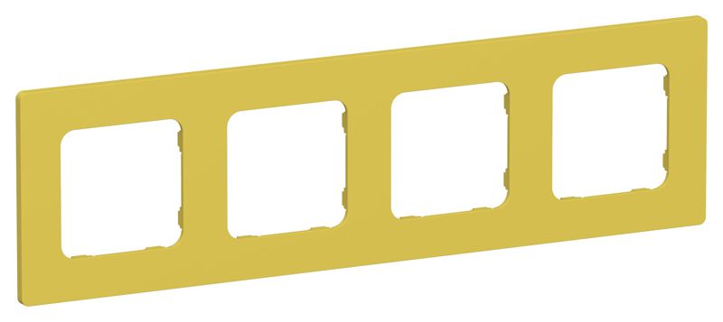 Рамка 4-м СП FLITE РУ-4-К-ФлЖК желт. карри IEK FI-M42-32-20-K44