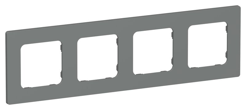 Рамка 4-м СП FLITE РУ-4-К-ФлМА мокрый асфальт IEK FI-M42-32-20-K80