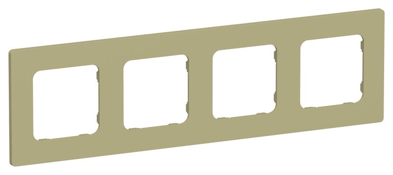 Рамка 4-м СП FLITE РУ-4-К-ФлО олив. IEK FI-M42-32-20-K26