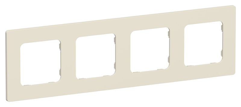 Рамка 4-м СП FLITE РУ-4-К-ФлСл сливочный IEK FI-M42-32-20-K86