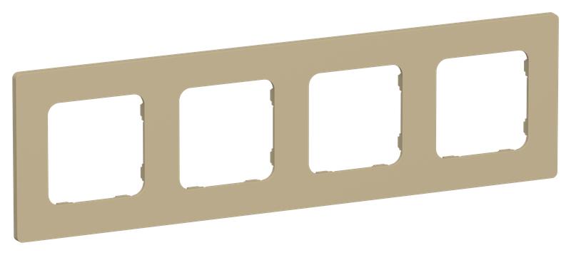 Рамка 4-м СП FLITE РУ-4-К-ФлХ хаки IEK FI-M42-32-20-K59