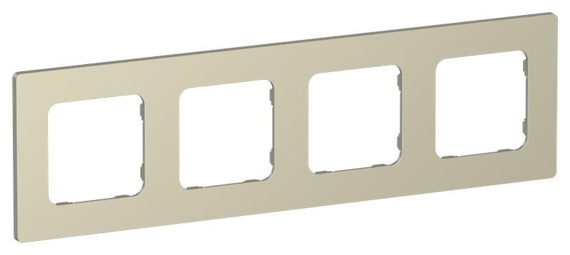 Рамка 4-м СП FLITE РУ-4-К-ФлШ шампань IEK FI-M42-32-20-K37