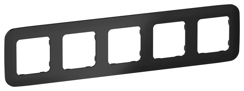Рамка 5-м СП FLITE РУ-5-А-ФлЧ черн. IEK FI-M52-31-20-K02